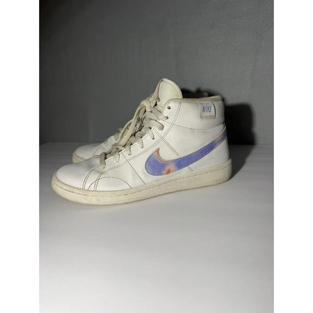 Women’s Nike Court Royale 2 Mid Top Trainers White/Purple Size 7.5 US